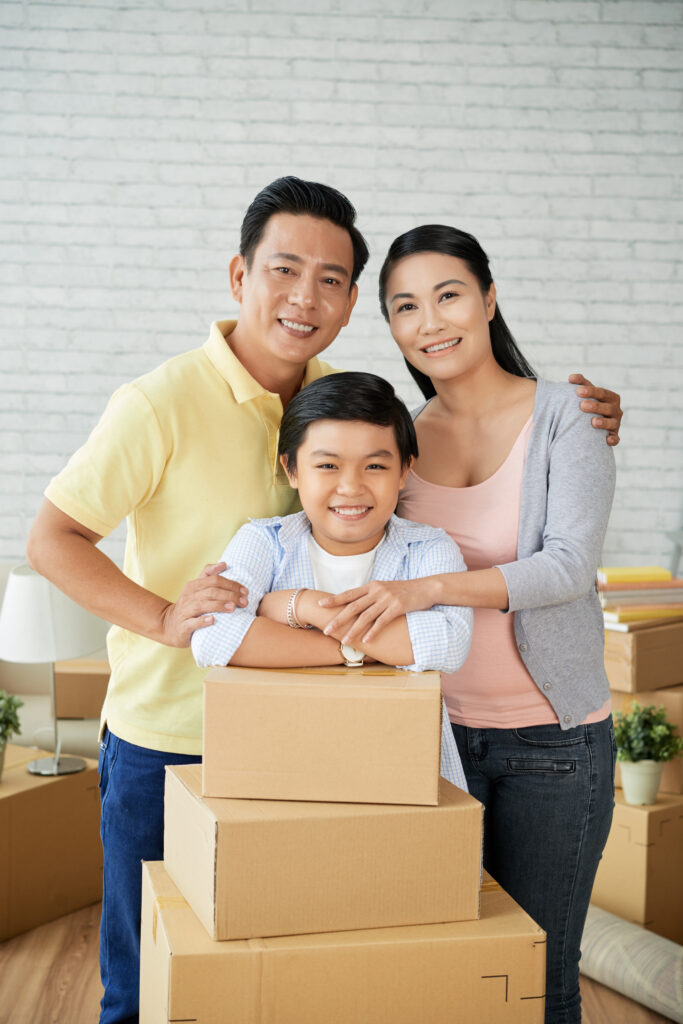 Adorable Family Relocating in New Apartment packers and movers
